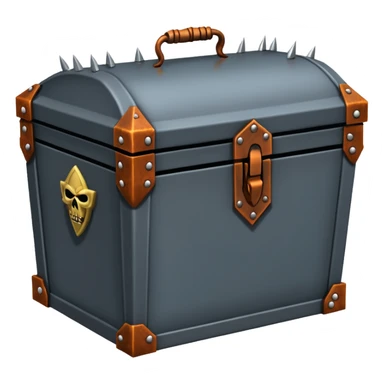 torture device iron maiden casket with spikes inside sticker