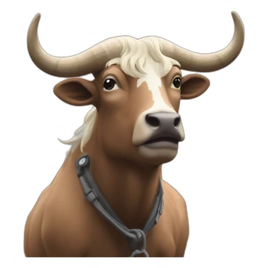 Taureau sur un sur-ron sticker