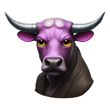 Cyberpunk bull sticker