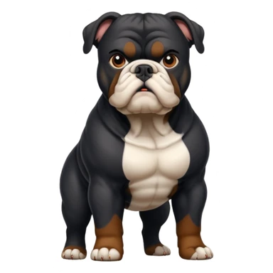 black bulldog Y3 sticker