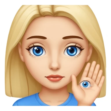 niñoadolescente de ojos azules besandose con una chica morena sticker