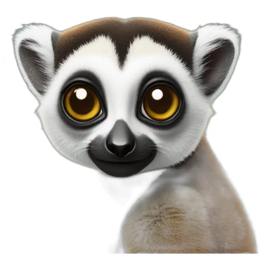 Lemur cola anillada sticker