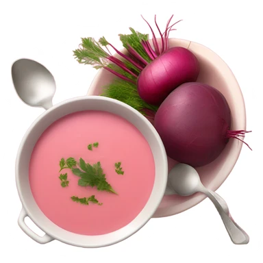 Lithuanian pink soup sticker