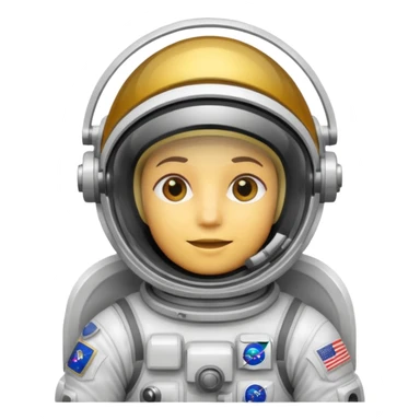 Astronaut floating sticker