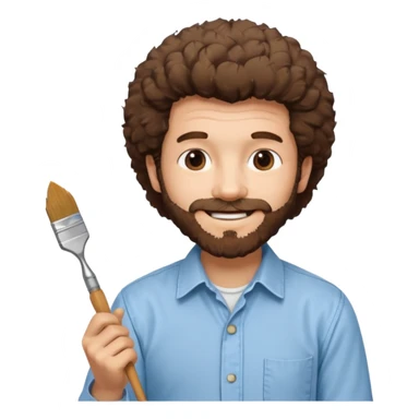 bob ross sticker