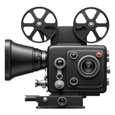 Movie camera sticker