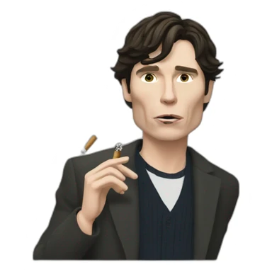 cillian murphy smoking a cigarets sticker