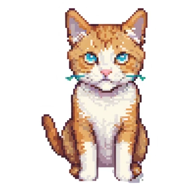 playful cat sticker