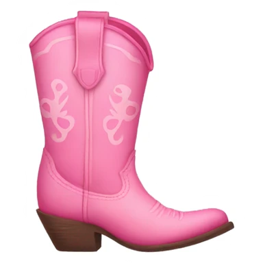 Pink cowgirl boots sticker