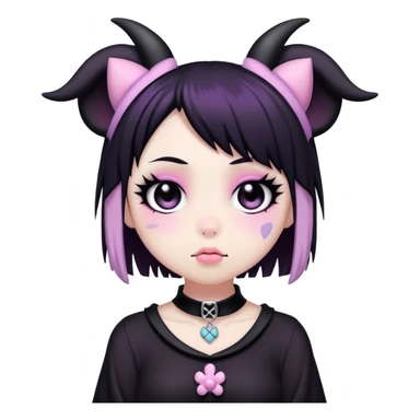  pastel goth  kuromi sticker