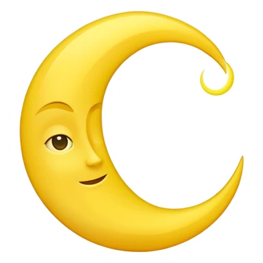 The crescent moon sticker