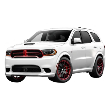 Durango DOSH HellCat SRT white and With low suspension body kit 4k, 8k and Under-coloring of the car  sticker