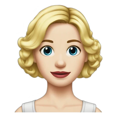 blonde Emily blunt sticker