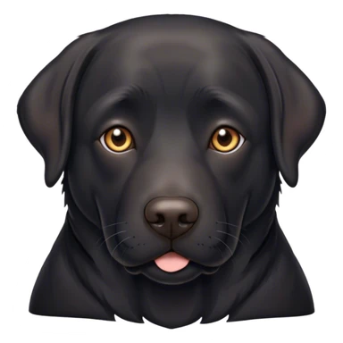 ￼ older, black lab sticker