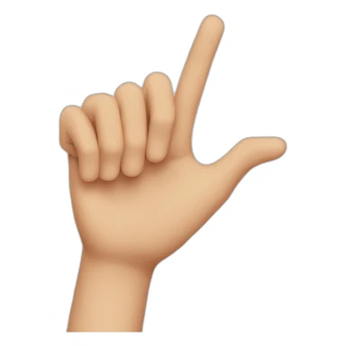 fingers pointing at eachother sticker