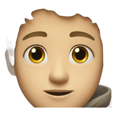 Young men with french eyes sticker