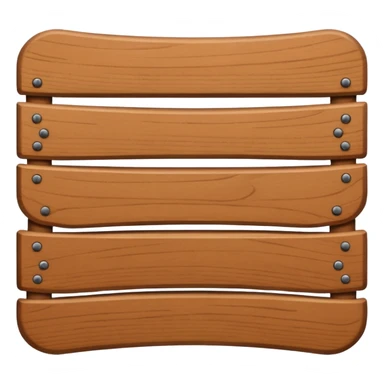 Bentwood slat sticker