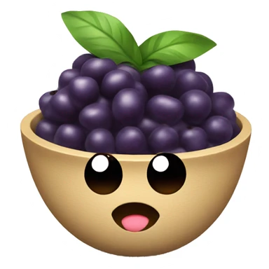 Cute açaí bowl  sticker