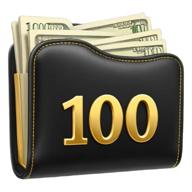 ordner mit der aufschrift "€100.000" sticker