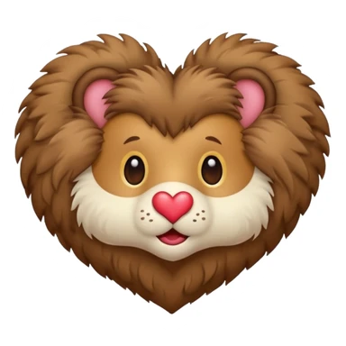 coeur fourrure sticker