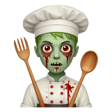 Aşçı zombi sticker