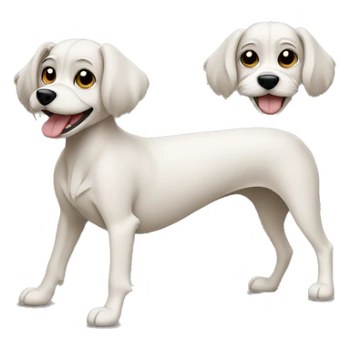  AI generated sticker of a small dog inspired by the style of “Lady and the Tramp.” White outline around it sticker