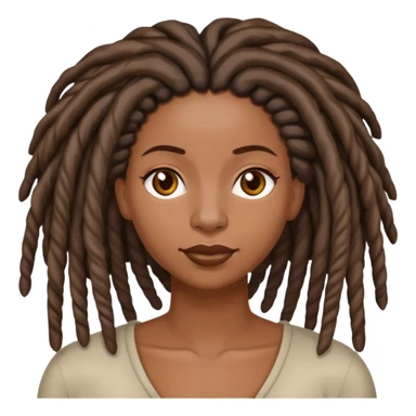 Black woman with locs yes sticker
