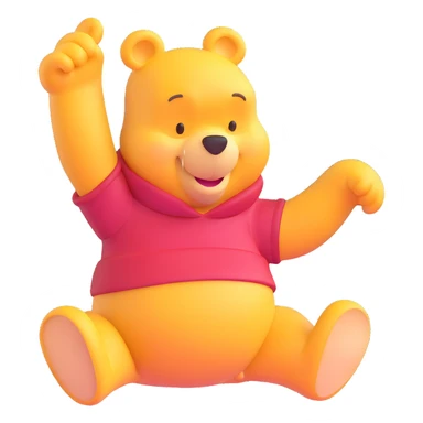 Winnie the Pooh character sticker