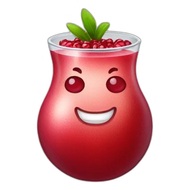 Pomegranate juice sticker