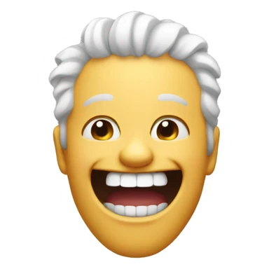 Laugh with teeth  sticker