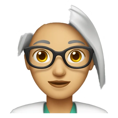 profesora enseñando sticker