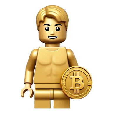 lego homme bitcoin sticker