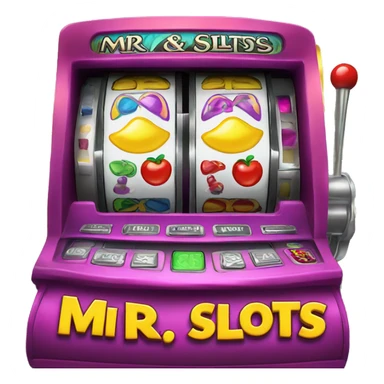 Slot machine titled "Mr Mrs slots" sticker