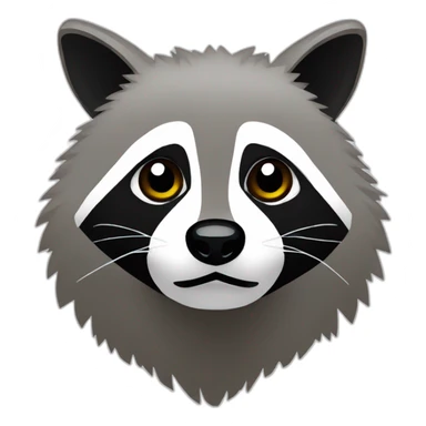 8 bit raccoon sticker