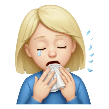 kid sneezing into tisue















 sticker