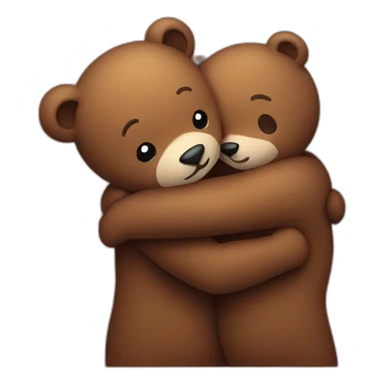 bear hug sticker