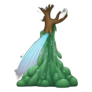 watering tree sticker