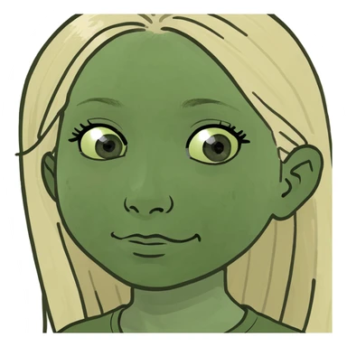 Vytvoř mi holčičku na výletě s maminkou a tatínkem. Holčičce by mělo být 7 let, měla by být blond. sticker