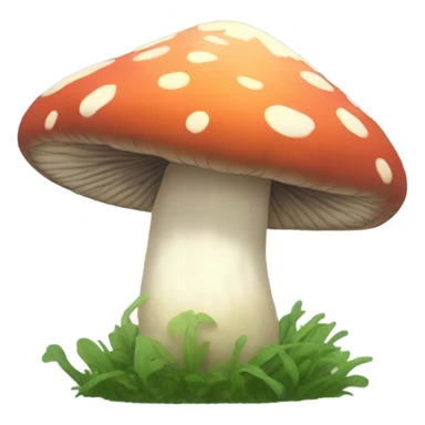 mushroom studio ghibli style  sticker