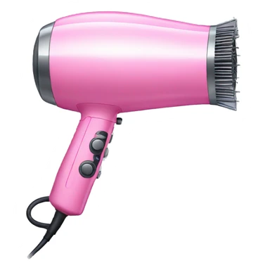 Pink hair dryer sticker