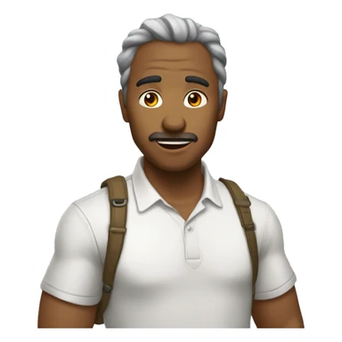 Каричнневы пудель  sticker