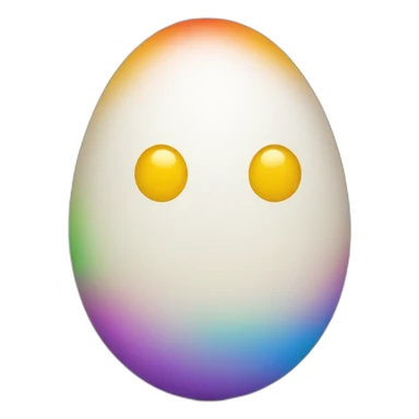 Oeuf multicolore sticker