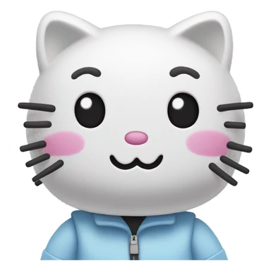 hello kitty covid sticker