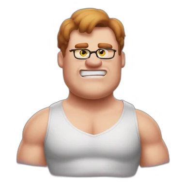 Buff peter griffin as an emoji sticker