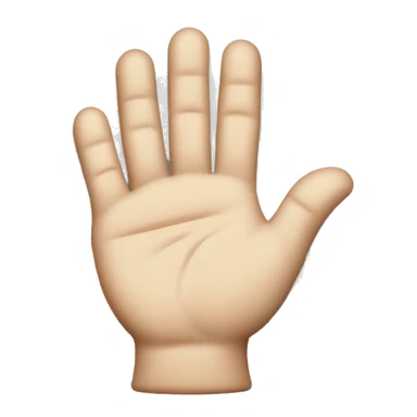 Hand in the shape of an L on a forehead  sticker