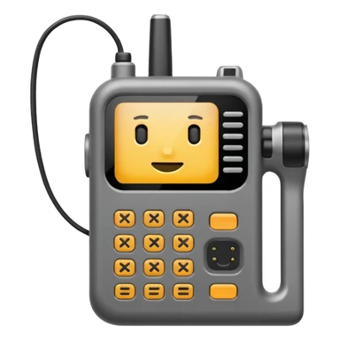 gray walkie talkie sticker