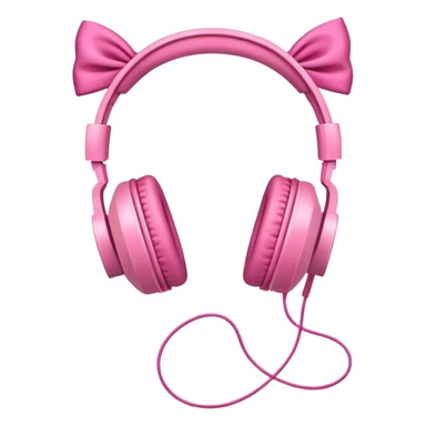 Headphones with bows on both sides  sticker