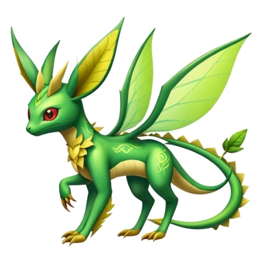 Shiny Exotic Flygon-Bayleaf-Leafeon-Hybrid-Creature sticker