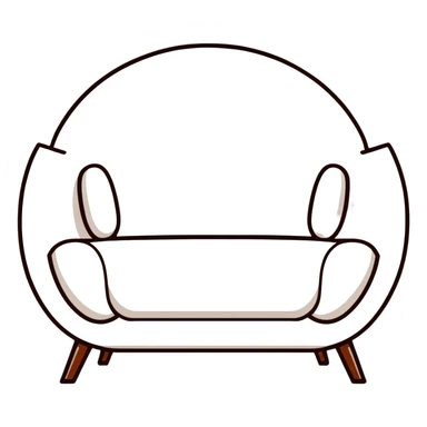 modern furniture logo with text Мебельный Базар sticker