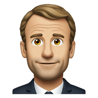 Macron Emmanuel Macron and bier sticker